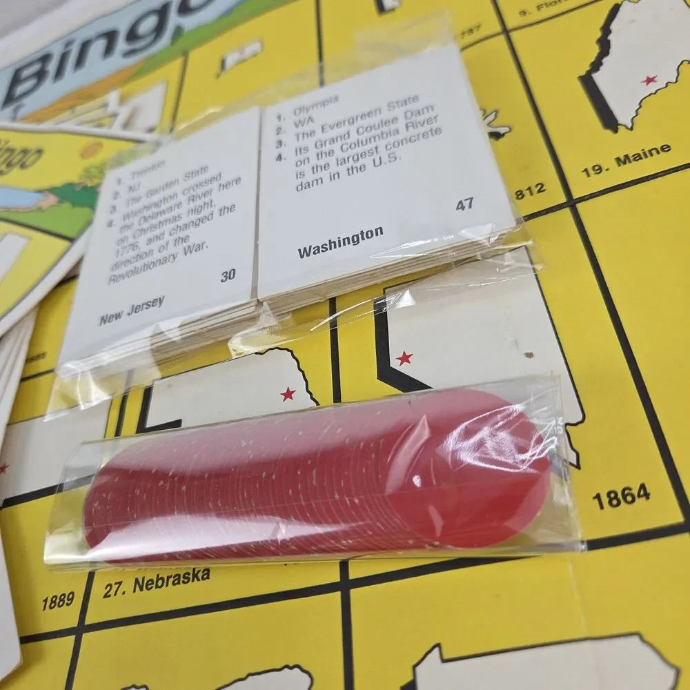 1985‎ USA Bingo Educational Board Game Trend Enterprises Vintage Complete